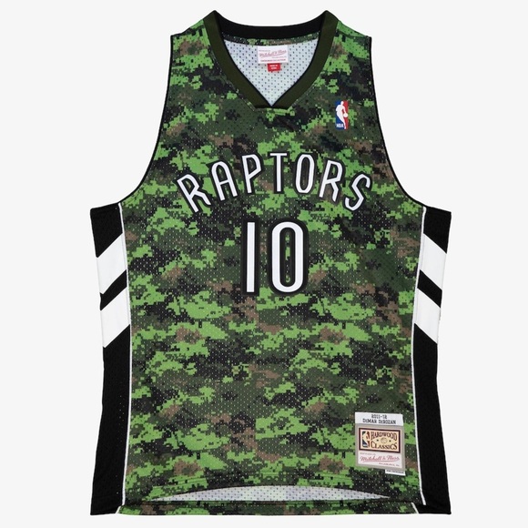 Mitchell & Ness  DeMar DeRozan Camo Toronto Raptors 2011/12 Hardwood Classics - Picture 1 of 10